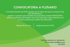 Convocatoria a Plenario